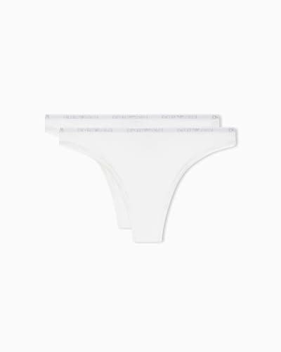 Image of Emporio Armani Women's Essential Studs 2-Pack Brazilian White L