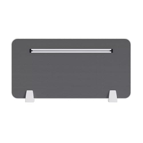 Image of AOCDNEK Desk Screen Partition,Desktop Mesh Fabric Divider,Anti-Drop,Windproof,Leg Guard,Studio,Office,Desktop(Dark Gray,30x100cm/11.8x39.4in)
