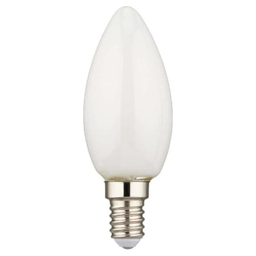 Image of 10 Pack 25w Opal Candle SES E14 Small Edison Screw Cap Light Bulbs