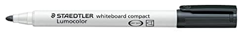 Image of Staedtler Black Bullet Nib Marker Lumocolor Compact 341-9 Whiteboard Marker Pack of 1