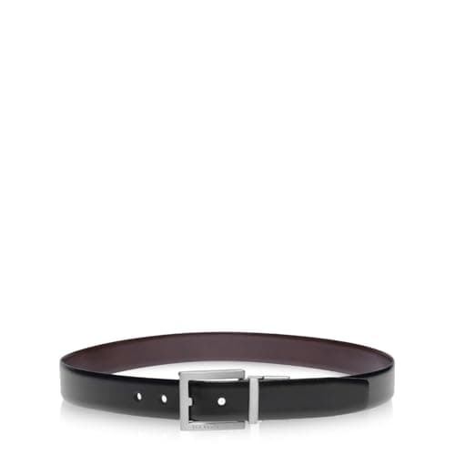 Image of Ted Baker Men's BROSNEN Reversible Fixed Prong Belt, Black, 42