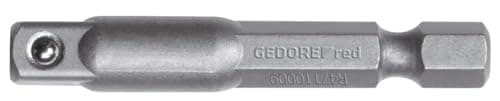 Image of GEDORE Red Drive Adapter 1/4 inch Drive Hexagon 1/4 inch