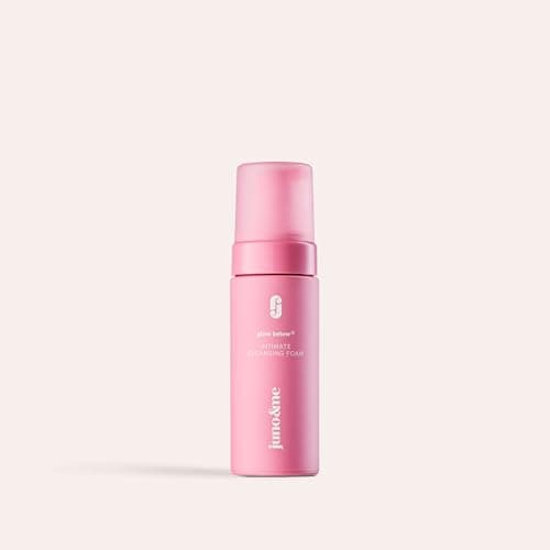 Image of juno & me - Intimate Cleansing Foam (150 ml): prebiotic cleansing foam for the intimate area - pH skin-neutral care formula with aloe vera, hyaluronic acid & lactic acid - intimate care for women