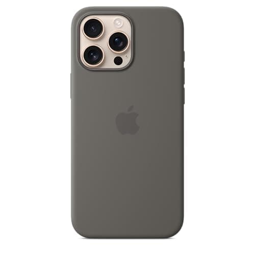 Image of Apple iPhone 16 Pro Max Silicone Case with MagSafe - Stone Grey 