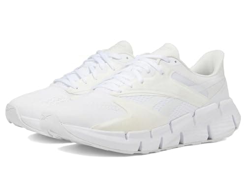 Image of Reebok Unisex-Adult Zig Dynamica 5 Sneaker, Footwear White/Footwear White/Pure Grey, 11 Women/9.5 Men
