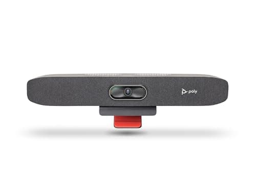 Image of Plantronics Poly Studio R30-4K Video Conferencing System Camera, Microphone & Speaker for Small Rooms - Presenter Tracking, NoiseBlockAI, Speaker Framing - Plug & Play, Compatible: Teams, Zoom