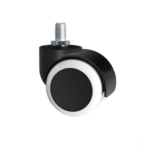 Image of Rackumic Swivel Casters Heavy Duty Quiet Wheels for Furniture Coffee Table Sofa Bedside Cabinet Threaded Snap Ring Installation Smooth Mobility Home Office Use Support(Threaded type 1 pcs)