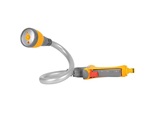 Image of HOZELOCK - Flexi Spray Gun : 4-in-1 Watering Spray Gun for Multi-tasking (Long-reach, Hanging Basket, Hands-free, Sprinkler), Ergonomic, Easy-to-use, Lockable and Flow-controlled [2683 0000]