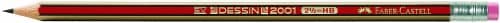 Image of Faber-Castell Dessin HB Pencil with Eraser Tip (Pack of 12)