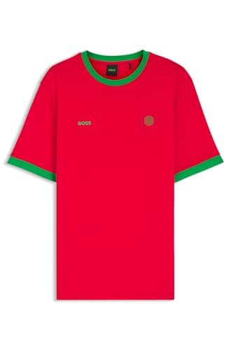 Image of BOSS Men's Ts_bb BC Lux Tee T-Shirt, Open Red 647, XL