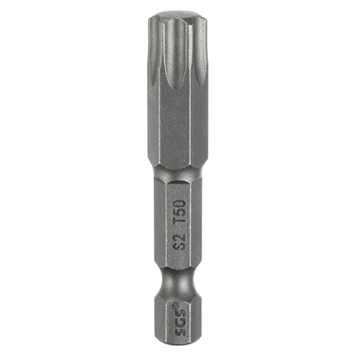 Image of sourcing map T50 Torx Head Screwdriver Bit 1/4" Hex Shank 2" (50mm) Long Magnetic No Hole Tip Tamper Proof 6 Point Star Screw Driver Drill Bits S2 Steel Industrial Power Screwdrivers