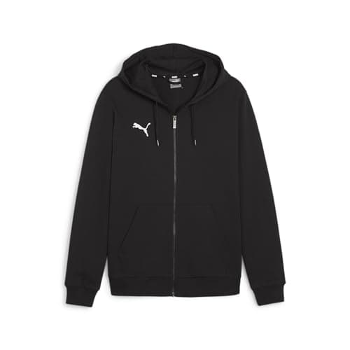 Image of PUMA Mens Teamgoal Casuals Hooded Jacket Sweat, Puma Black-puma White, S EU