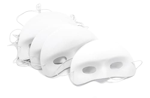 Image of Major Brushes Blank Half Face Masks - Set of 10
