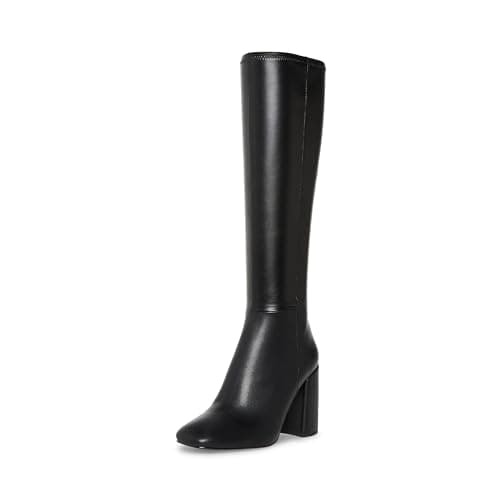 Image of Steve Madden Women's Lizah Knee High Boot, Black, 6 UK