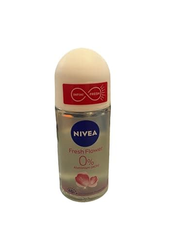 Image of NIVEA Fresh Flower Roll-On Deodorant (50 ml), Deodorant without Aluminium (ACH) with 48-Hour Protection and Gentle Care, Deodorant with Unique Infinifresh Formula and Fresh Floral Fragrance