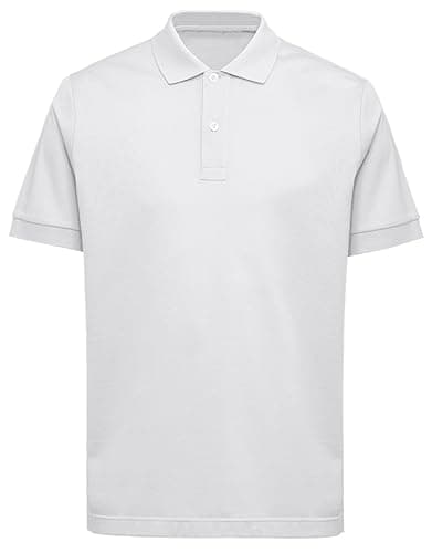 Image of L S U New Unisex Children Boys Girls Adults Polo Shirts for School/PE Sports Summer Uniform (as8, Age, 16_Years, 17_Years, Regular, White)