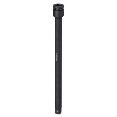 Image of sourcing map Impact Socket Extension Bar 3/4" Square Drive 16" Long CR-V Steel Extension Rod Ratchet Wrench Driver Adapter for Axle Nut Sockets, Black