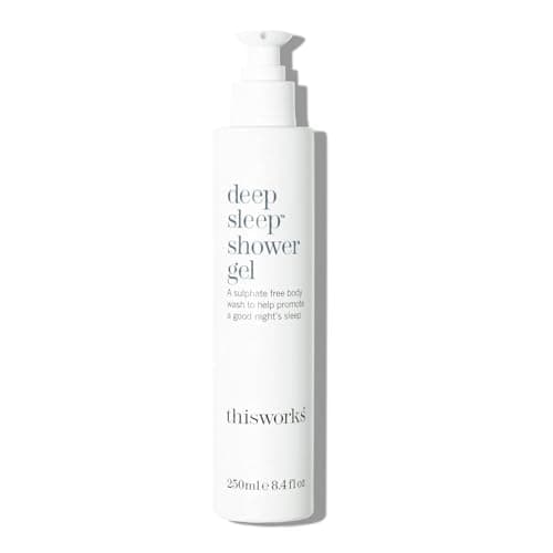Image of This Works Deep Sleep Shower Gel, 250 ml - Calming Body Wash with Lavender, Camomile and Vetivert Essential Oils - Sleep-Inducing Sulphate-Free Shower Gel for Men and Women