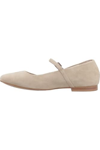 Image of Hush Puppies Women's Pasha Suede Ballerina, Taupe, 5 UK