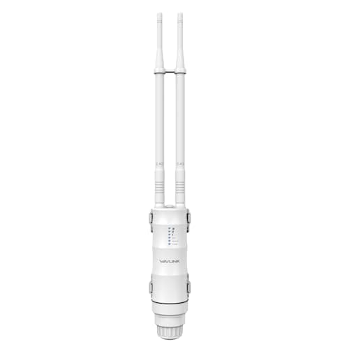 Image of WAVLINK N300 Outdoor Wireless Access Point, Weatherproof 300Mbps 2.4G WiFi Access Point support 100m Active/Passive PoE, AP/Router/WISP/Bridge Mode, 100Mbps WAN/LAN, UK Plug