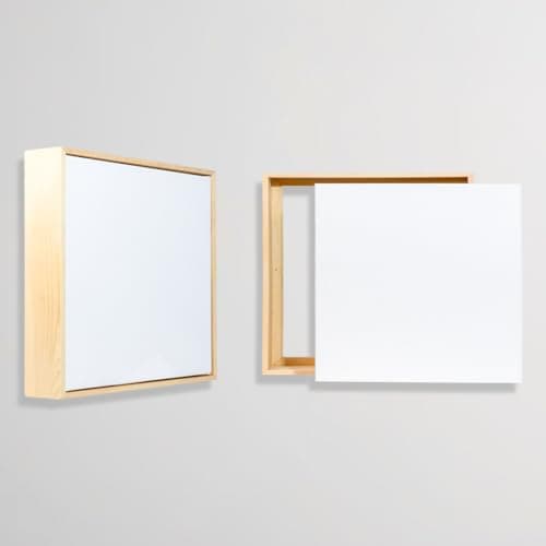 Image of Colour Splash Stretched Canvas & Pinewood Frame-30x30cm (2pk)|3.8cm Deep Edge|4.8cm Frame|Linen & Cotton Blend|Medium Grain|450gsm Triple-Primed Gesso|Canvas for Oil & Acrylic Painting|Artist-Grade
