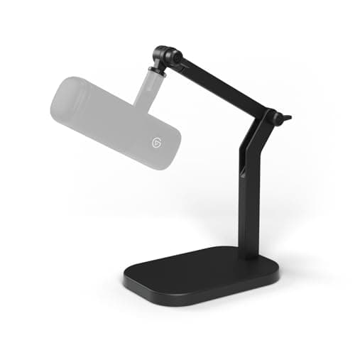 Image of Elgato Wave Desk Stand - Adjustable Mounting Arm for Microphones, Works, HyperX, Rode, Fifine, Shure and More Mics, Compatible 1/4, 3/8 & 5/8 Thread, For Recording/Podcasting/Streaming