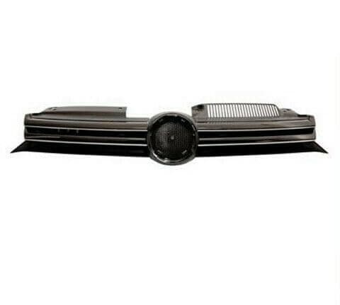 Image of Fits in VW GOLF MK6 2009 TO 2013 FRONT GRILLE MAIN STANDARD MODELS BLACK WITH CHROME OE 5K0853651AJZLL