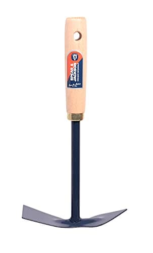 Image of Spear & Jackson 50571 Garden Hoe, Combination Hoe for Flowers, Soldering Tip and Language Handle, Wood, Green