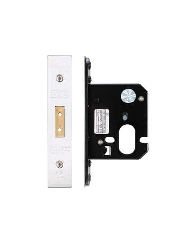 Image of Kooples Hardware Oval Profile Deadlock – Mortice Lock Case for Oval Cylinder – Heavy Duty Deadbolt for Timber Doors