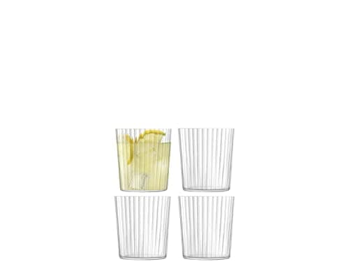 Image of LSA International Gio Line Tumbler 390ml Clear | Set of 4 | Dishwasher Safe | GI22