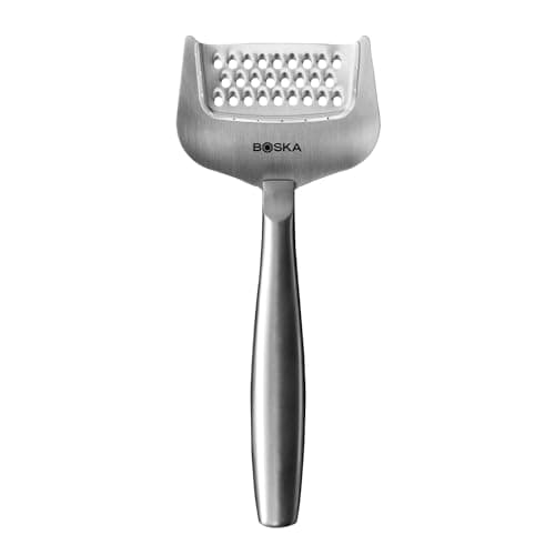 Image of Boska Cheese Grater with Handle Copenhagen - Hand Held Grater - Multifunctional for Cheeses, Citrus and Hard Vegetables [Premium Stainless Steel] [Handy & Lightweight]