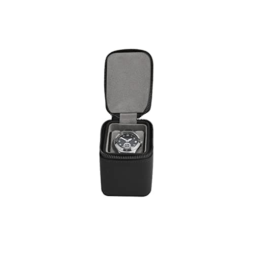 Image of Stackers Pebble Black Small Zipped Watch Box