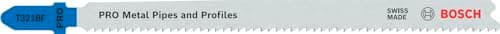 Image of Bosch 5x PRO Metal Pipes and Profiles T321BF Jigsaw Blade (for Metal pipes and profiles, Steel sheets, Length 132 mm, Professional Accessory Jigsaw)