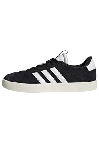 Image of adidas Women's VL Court 3.0 Shoes, Core Black/Cloud White/Gold Metallic, 6 UK