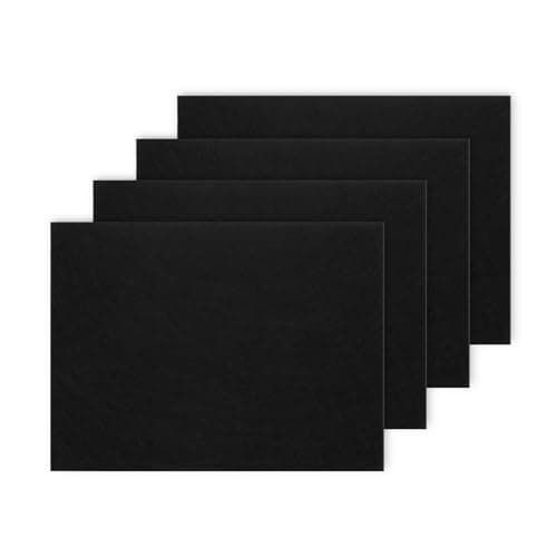 Image of Furniture Pads Floor Protectors, 15×11cm Self Adhesive Felt Pads for Furniture Legs – 5mm Thick Heavy Duty Cut-to-Size Sheets, Furniture Sliders for Hardwood Floors, 4 Pack, Black