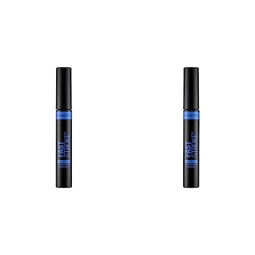Image of Collection Cosmetics Fast Stroke Defining Lash Mascara, Volumising and Curling, 9ml, Waterproof Black (Pack of 2)