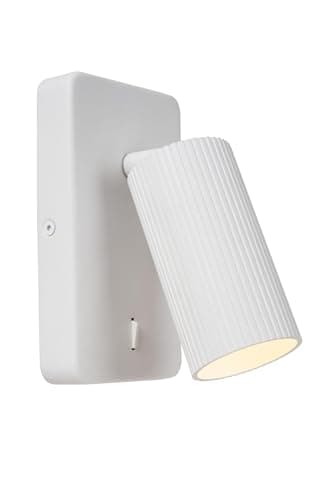 Image of LUCIDE Clubs - Bedside lamp/Wall Light - 1xGU10 - White