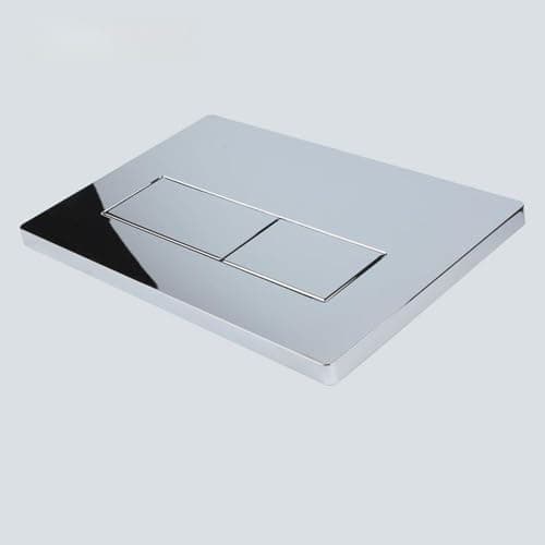 Image of Toilet Cistern Flush Plate, Dual Flush Buttons, Replacement for Sigma 01/20/30/50 Series (Chrome)
