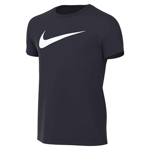 Image of NIKE Kid Y Nk Flc Park20 Crew Sweatshirt, Obsidian/White, 7-8 Years EU