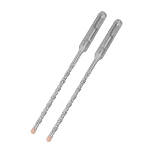 Image of HILPATY SDS Plus Masonry Drill Bits 5 x 160mm x 2pcs Tungsten Carbide Cross Tip Rotary Hammer Drill bit for Masonry, Concrete, Brick Wall, Cement, Stone