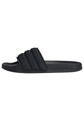 Image of adidas Unisex Adilette Shower Slides, Core Black/Core Black/Core Black, 10 UK