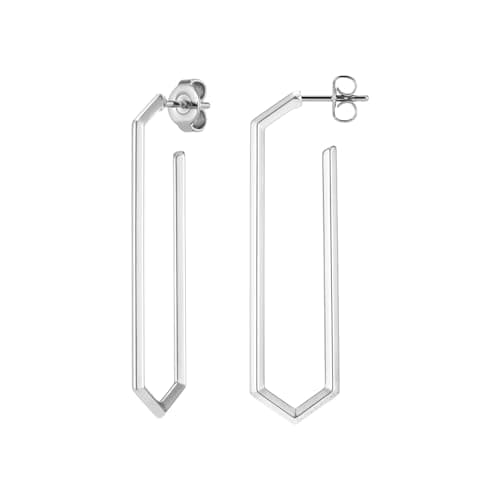 Image of Olivia Burton Women's EVER STACKED Collection Geometric Hoop Earrings in Stainless Steel - 24100290