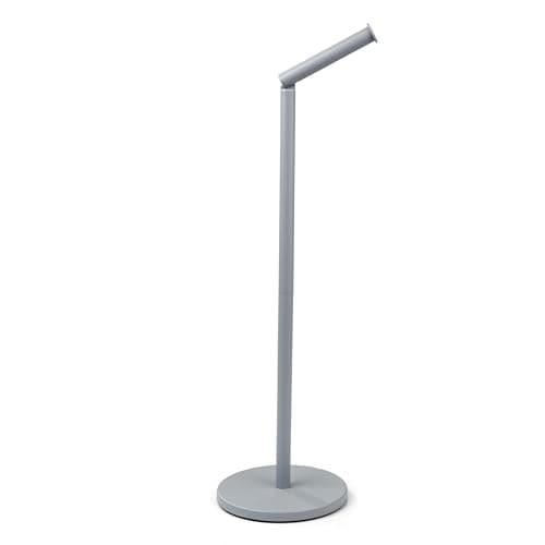 Image of Crystals Toilet Roll Holder Free Standing - 2 in 1 Stainless Steel Toilet Paper Holder, Up to 5 Toilet Roll Storage - No Drill Toilet Roll Stand (Grey)