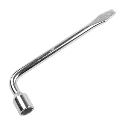 Image of Auratrove Heavy Duty Adjustable Wheel Wrench 17/19/21mm Socket Spanner for Car Lug Nut Bolt Repair Tool Silver