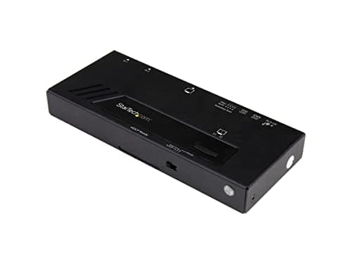 Image of StarTech.com 2-Port HDMI Automatic Video Switch - 4K 2x1 HDMI Switch with Fast Switching, Auto-Sensing and Serial Control (VS221HD4KA),Black