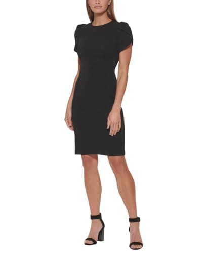 Image of Calvin Klein Essential Sleeveless Sheath – Women’s Casual Dresses with Professional Flair, Black 3, 10