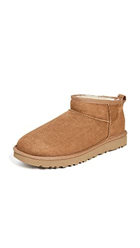 Image of UGG Women's Classic Ultra Mini Ankle Boot, Chestnut, 8 UK