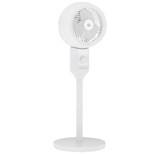 Image of HOMCOM 32" Pedestal Fan, 70° Oscillating 90° Vertical Tilt Air Circulator with 3 Speeds, Standing Fan for Home Office, Bedroom, White