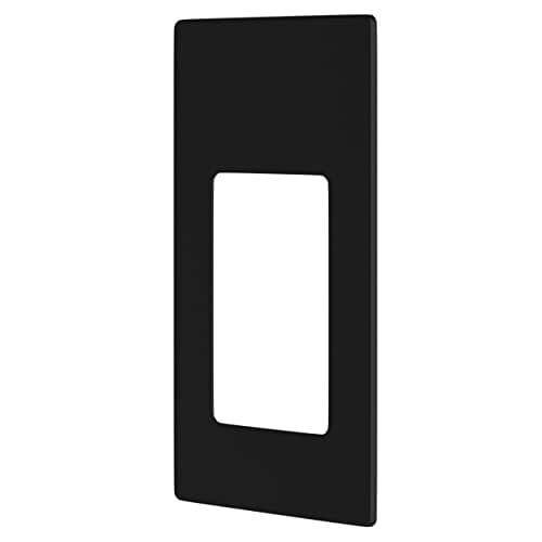 Image of in-Wall Electronic Toothbrush Charger Fascia Plate (Only) by ProofVision. Compatible with Oral B/Braun Electric Toothbrushes (Black)