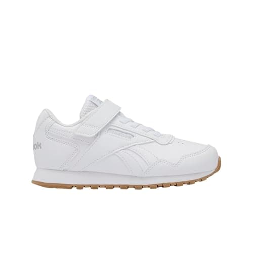 Image of Reebok Mens Glide Elastic & Top Strap Sneaker, White White Gum, 10.5 UK